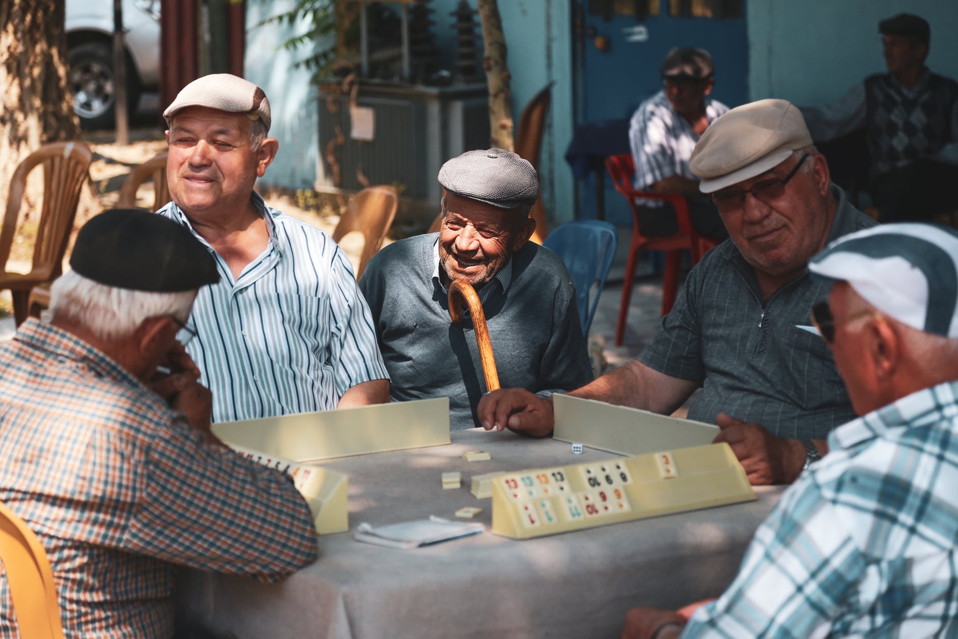 men playing