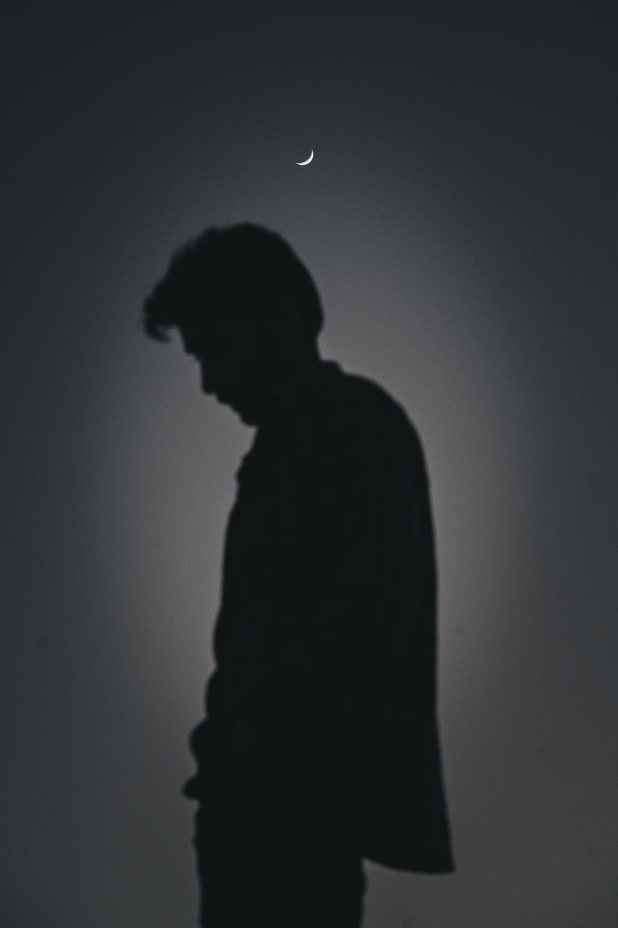 silhouette of man