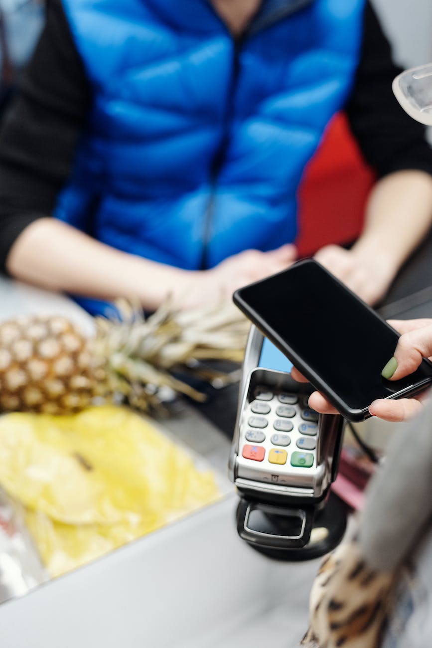 paying with a smartphone
